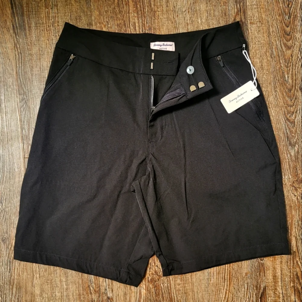 Tommy Bahama | Black Bermuda Active Shorts - Picture 1 of 2